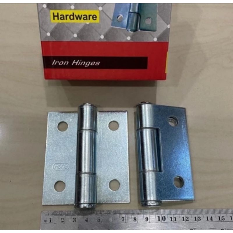 engsel las pintu besi holo lobang engsel minimalis kupu iron hinges 3 inchi