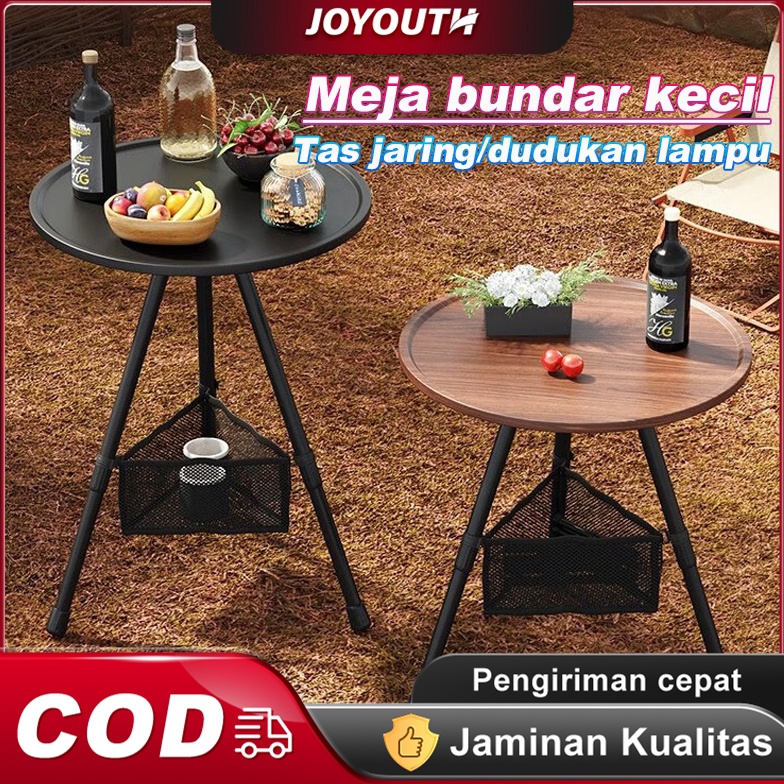 KODE X25C JOY Meja Camping Lipat Outdoor Portable meja bundar kecil Aluminium Meja Lipat Dengan tas 