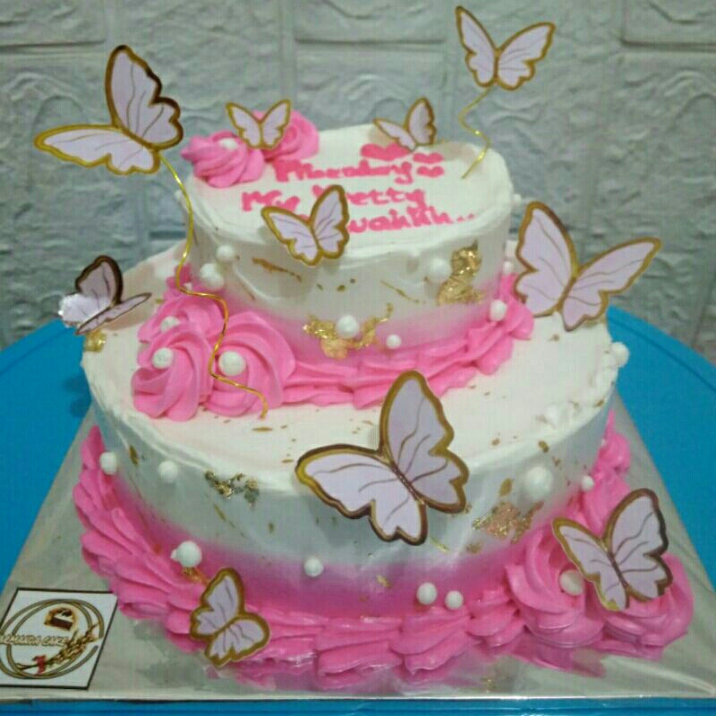 

Kue kupu-kupu kue romantis Korean (16 cm&10 cm)