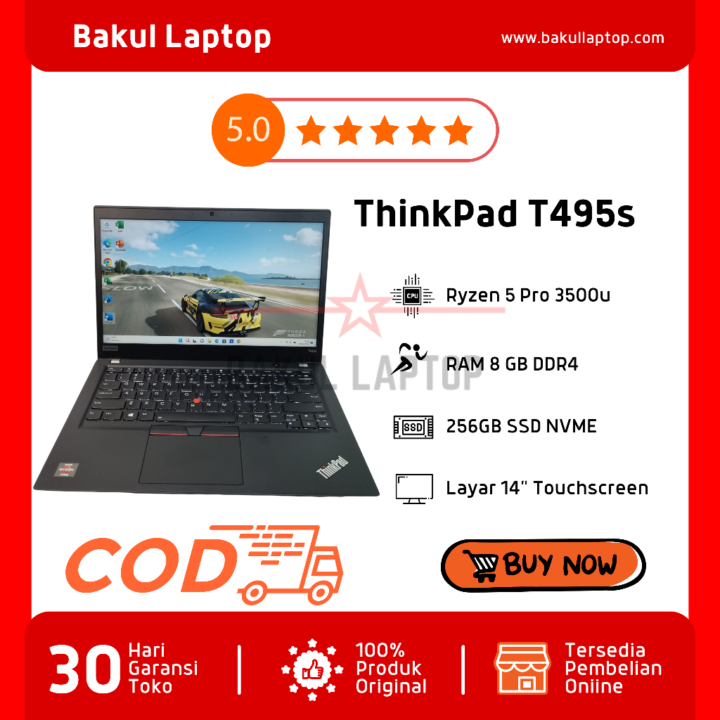 Lenovo ThinkPad T495s Ryzen 5 Pro 3500u