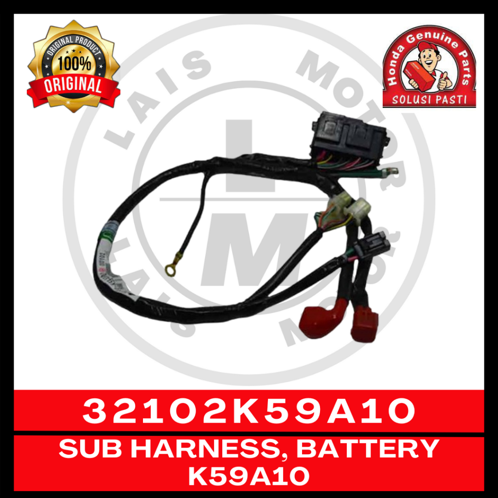 Kabel Baterai K59A10 Vario 125 150 LED OLD, Vario 125 LED New 32102K59A10 Original AHM