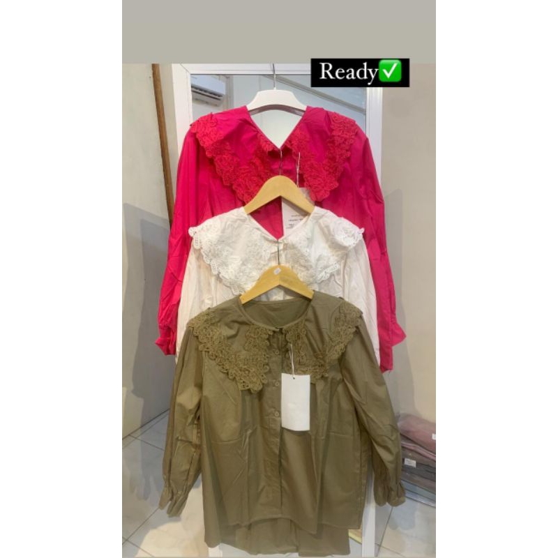 BAJU BLOUSE RENDA KEMEJA BANGKOK atasan wanita IMPORT
