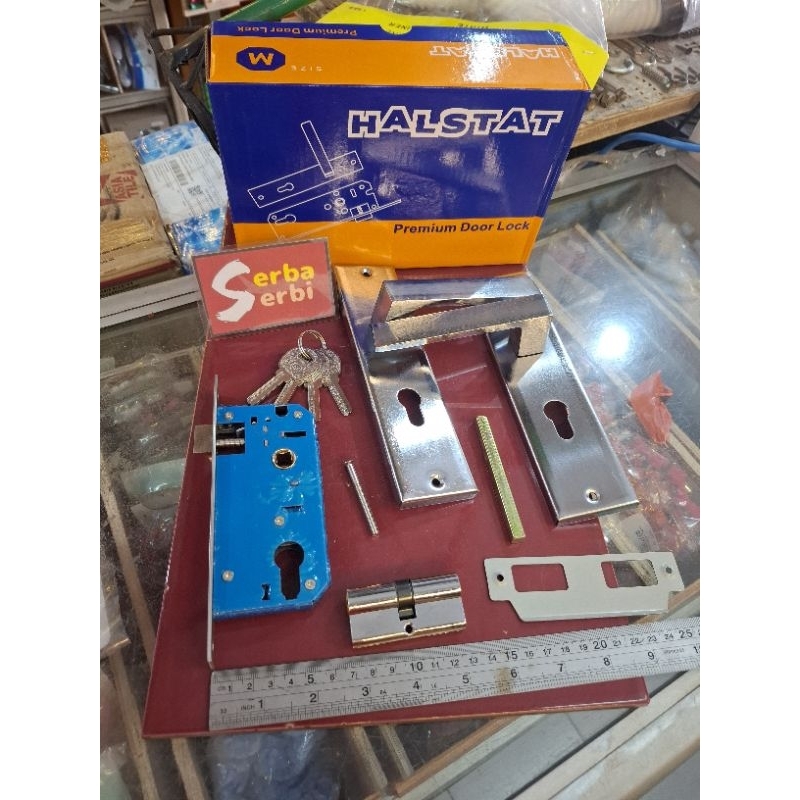 (/SET SEDANG/TANGGUNG KUNCI PINTU) Kunci pintu door lock komplit