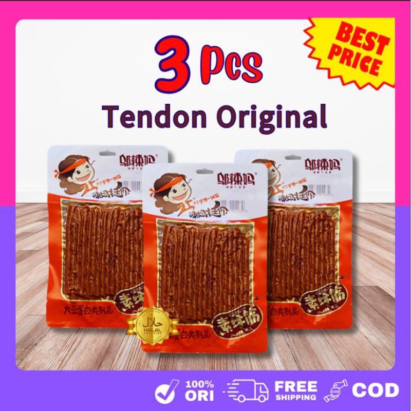 

Latiao Snack 3 Pcs - [HALAL] Wulama Gluten Latiao Snack Makanan Vegetarian Tendon Original Viral