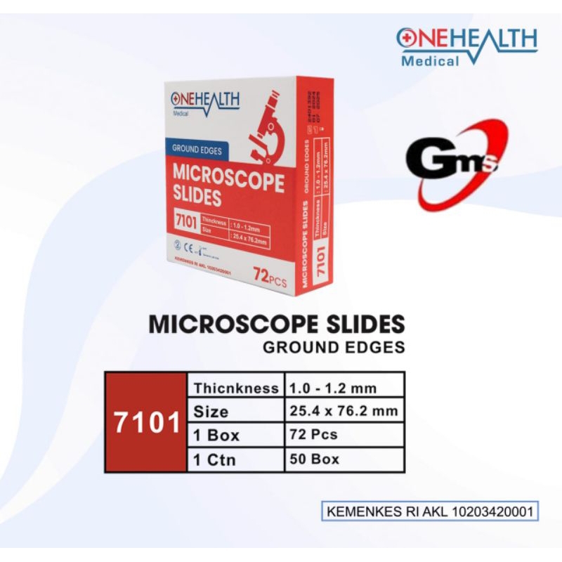 Microscope Slide 7101 / Objek Glass 7101 General Care / Onehealth