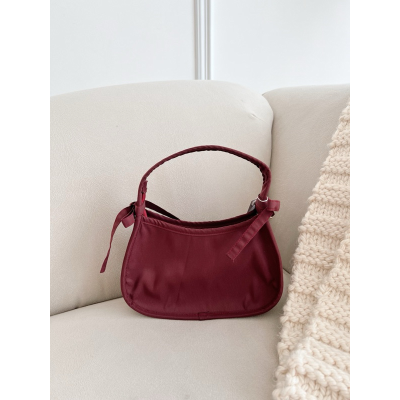New Gladsome Sunny Bow Shoulder Bag Maroon