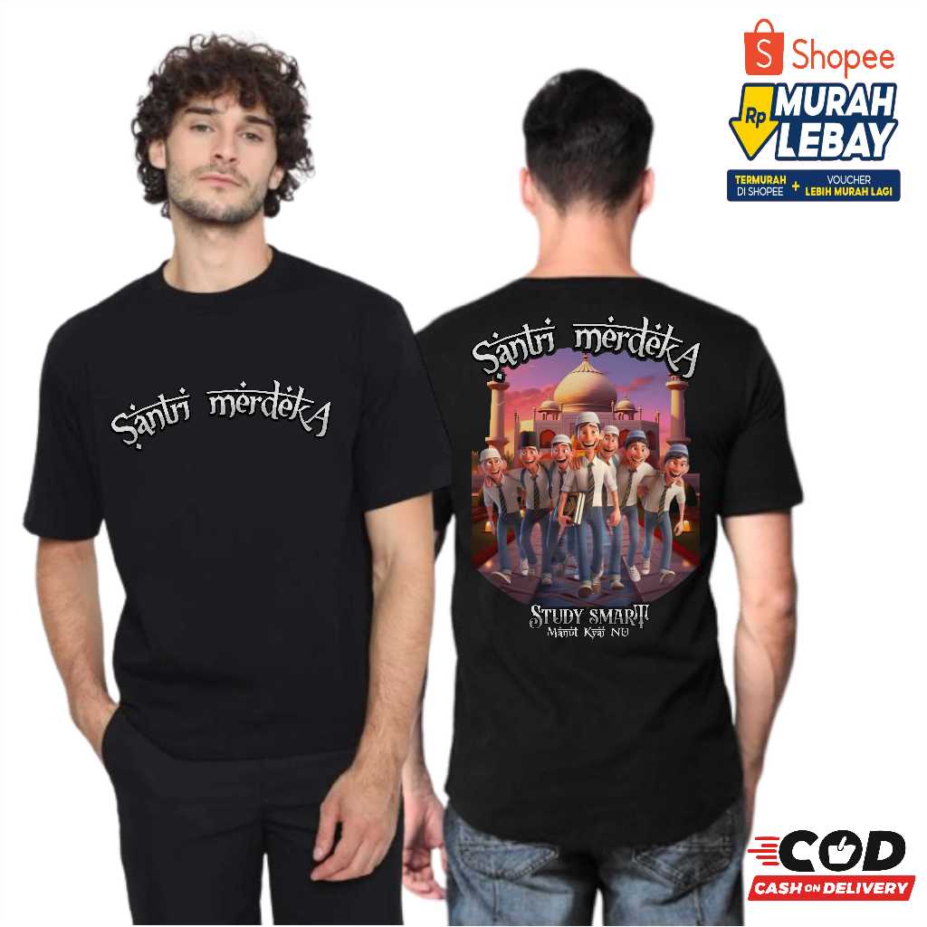 KAOS SANTRI MERDEKA/SANTRI INDONESIA/ KAOS MAJLIS/KAOS ISLAMI TERBARU 2024