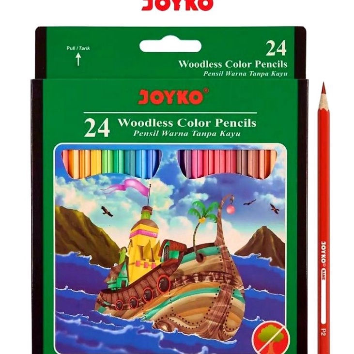 

Hadir Terbaru PENSIL WARNA 24 WARNA PENSIL WARNA JOYKO 24 WOODLESS