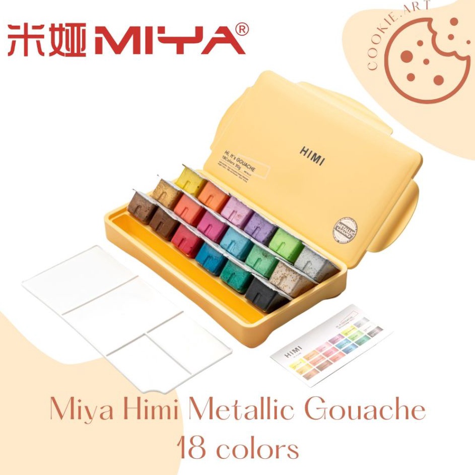 

Sekarang Irit MIYA HIMI METALLIC GOUACHE PAINT 18 COLORS 3ML