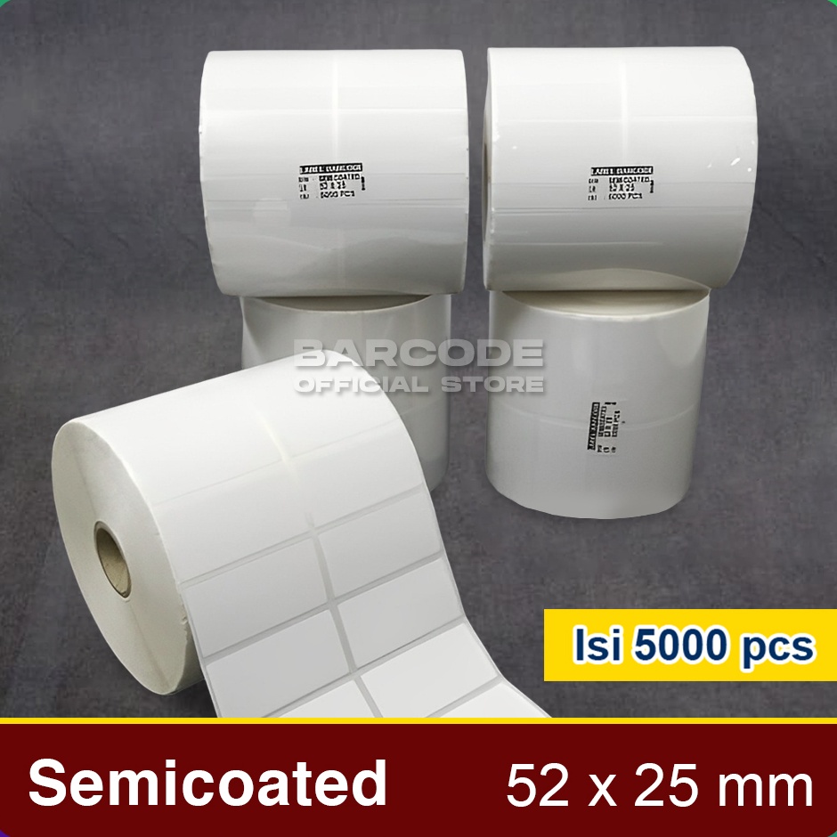 

Murah Minggu Ini Label Barcode 52 X 25 52x25 mm 52x25mm 2 Line Kertas Sticker Semicoated