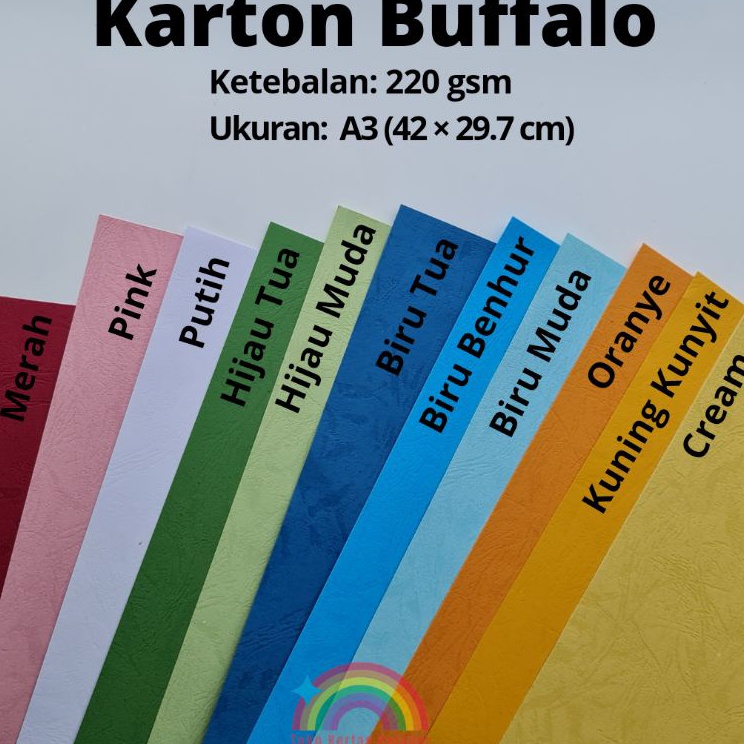 

Baru Kejutan Karton Buffalo 22 gms A3 per 25 pcs