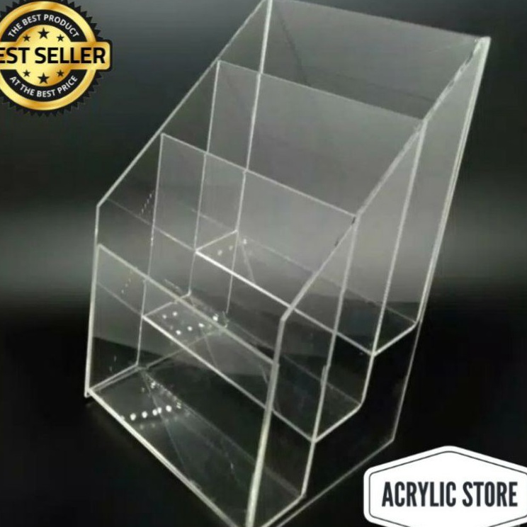 

Serbu Stock tempat brosur a5 3 susunAkrilik Tempat Brosur A5