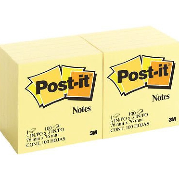 

Hot Now Sticky Note Post it 3M 654 76 x 76mm per 1 pad