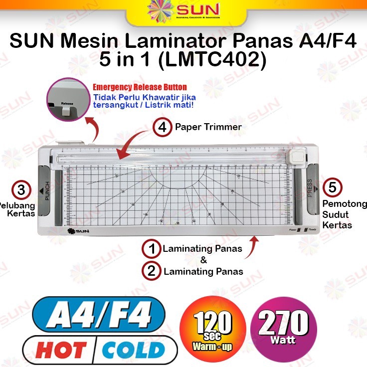 

Diskon Gembira Mesin Laminating A4 F4 24 mm LME1A4 Bisa Laminating Panas dan Laminasi Dingin untuk KTP Ijasah KK Sertifikat Akte Dokumen Kertas Foto