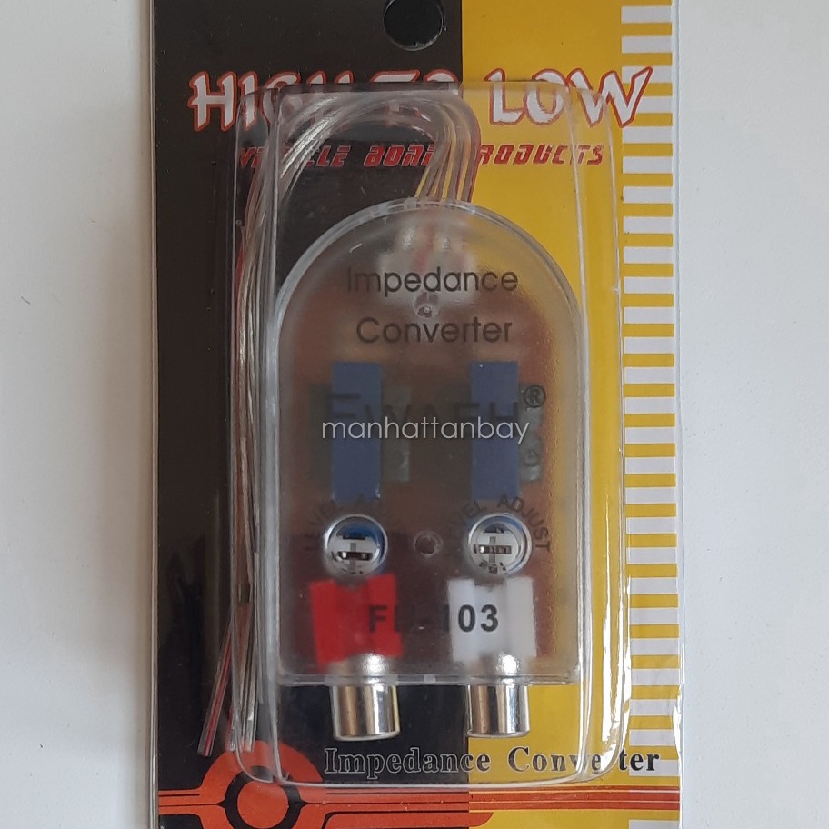 Segera Dapatkan HI to LOW RCA Converter Audio Mobil