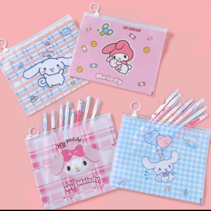 

Tempat pensil melody, cinnamorol / Zipper stationery multifungsi bag melody,, cinnamorol / Pouch zipper multifungsi melody, cinnamorol per pcs