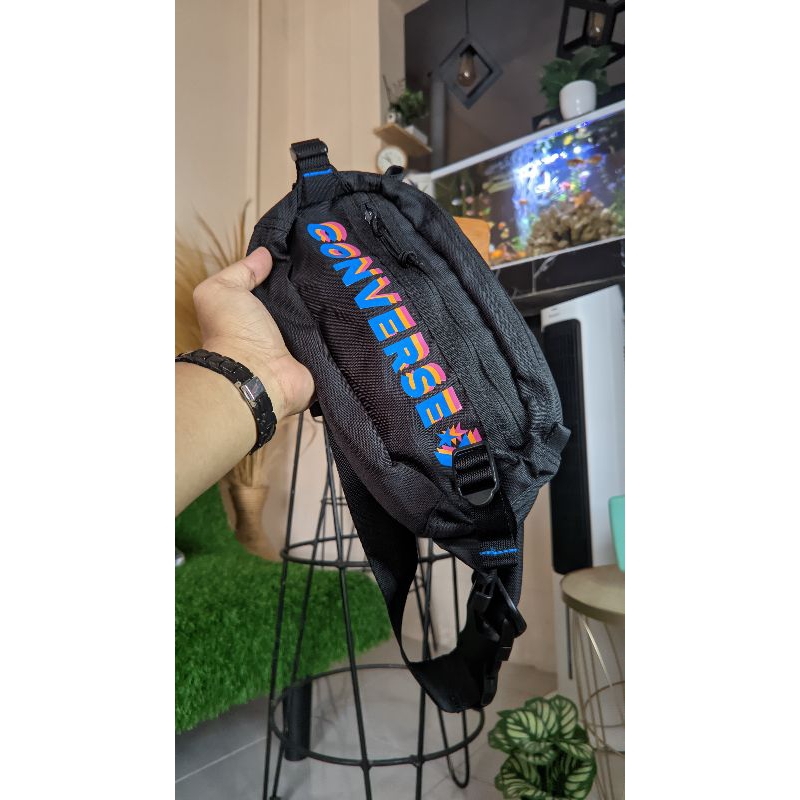 Tas Converse Swap Out Sling Waistbag Pack black ORIGINAL 100%