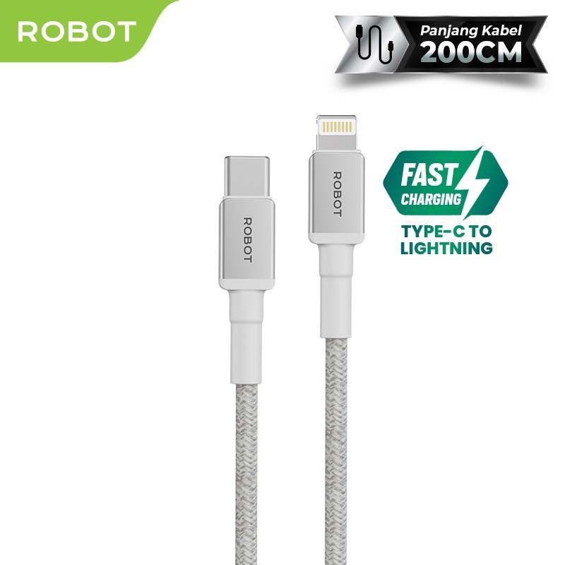 ROBOT Kabel Data RSCL200 Data Type C To Lightning IPHONE 2 Meter