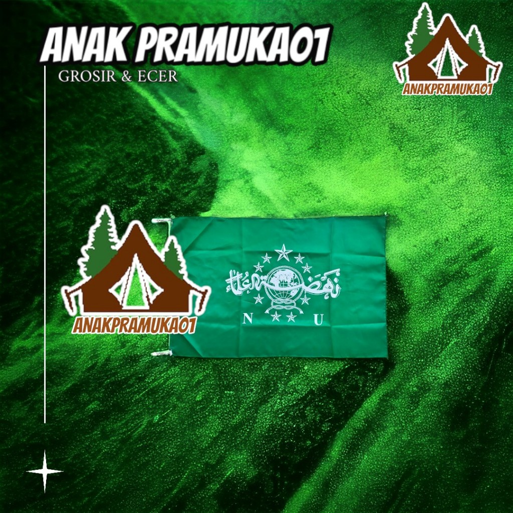 Bendera NU tangan / bendera NU 20x30 cm