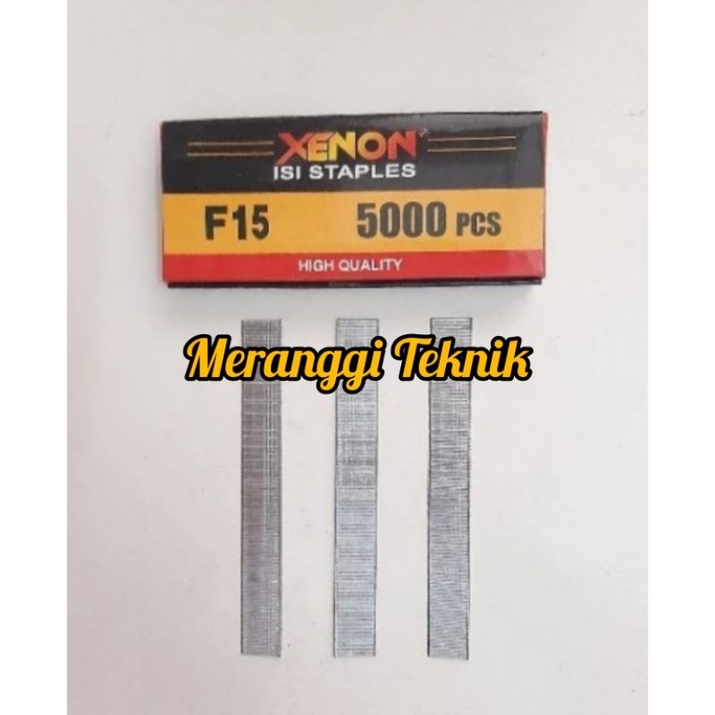 

id3724 Isi paku tembak staples straples F15 F 15 Xenon gun nailer T 15 mm