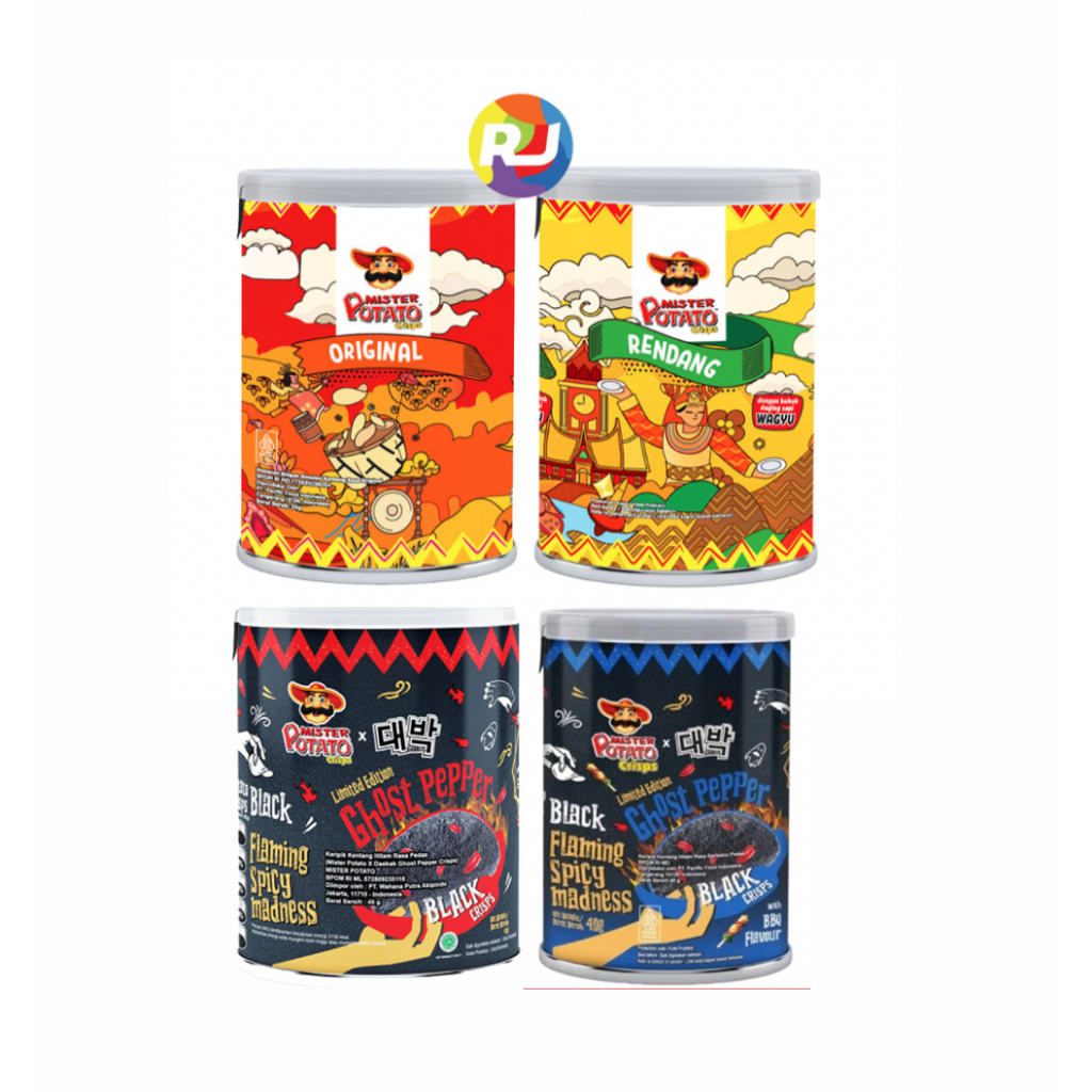 

Snack Mister Potato Crisps 35gr - Original / Rendang Wagyu Ghost Pepper / Daebak