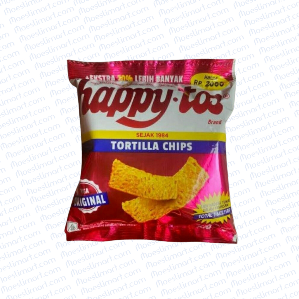 

happy tos Keripik Tortilla Merah Snack 25 g Rencengan isi 10 pcs