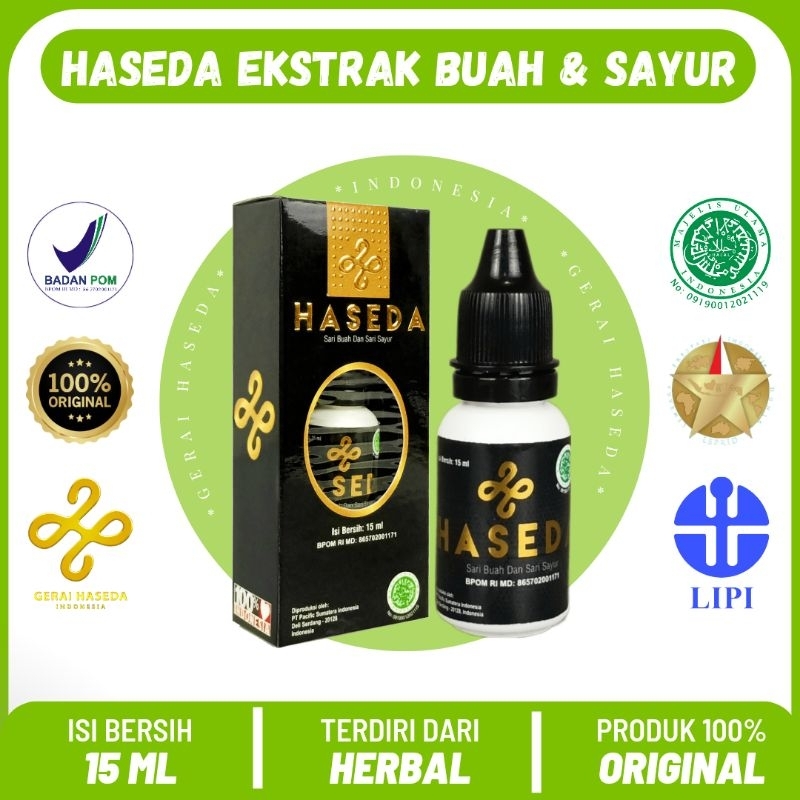 

HASEDA HERBAL TETES EKSTRAK BUAH DAN SAYUR 15 ML