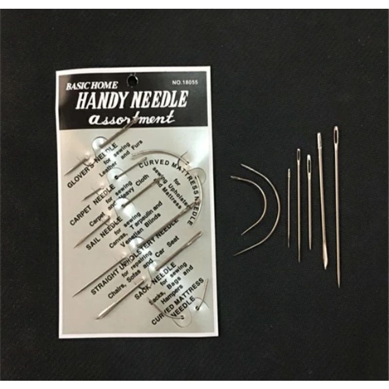Jarum tangan set untuk  jahit bahan kulit/Jarum jahit sofa/Jarum Jahit Jok.