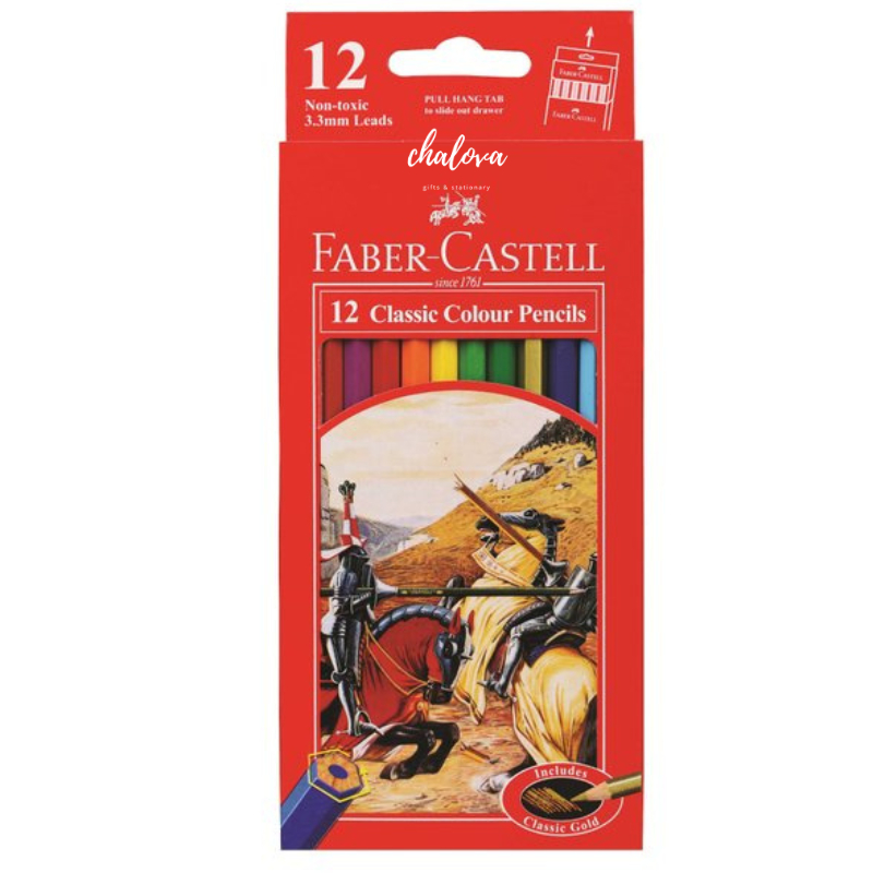 

[PCS] PENSIL WARNA FABER-CASTELL PANJANG 12 WARNA / PENSIL WARNA CLASSIC FABER-CASTELL PANJANG