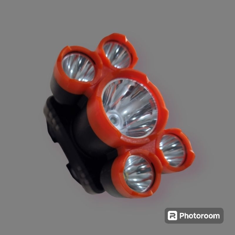 Senter Kepala /Headlamp 5 LED super terang