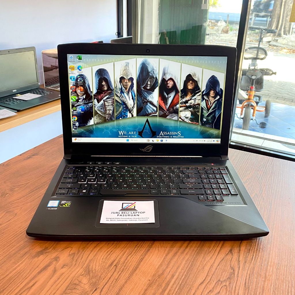 ASUS ROG Strix 15 GL503GE, Intel Core i7 gen 8 Ram 16gb, ssd 512gb, VGA NVIDIA GTX 1050 Ti