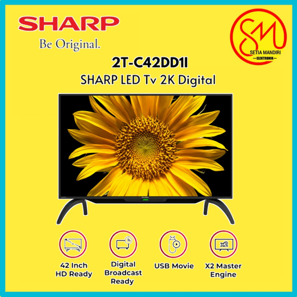 Sharp LED TV AQUOS LED 2T-C42DD1i Black 42 inch