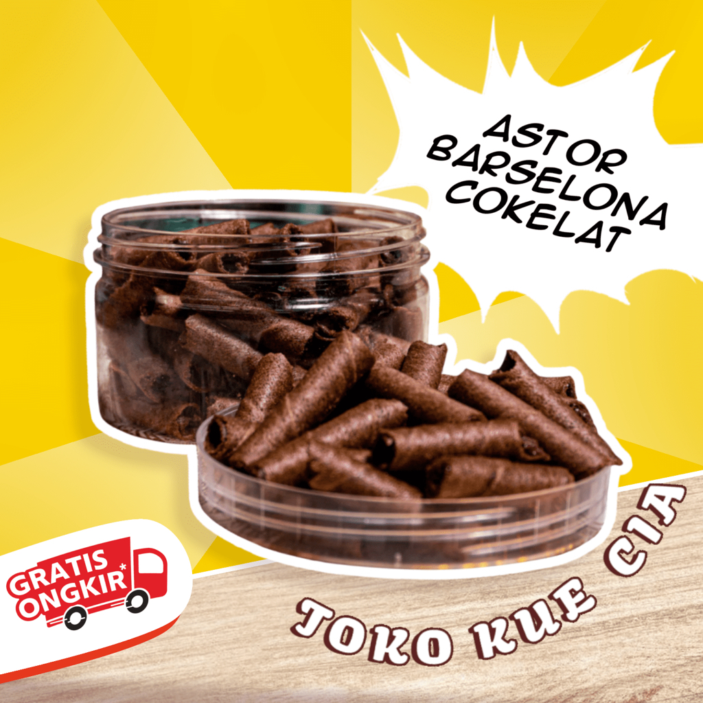 

1KG ASTOR BARSELONA COKELAT - Astor kiloan / Stick Wafer Roll MIni by Toko CIA