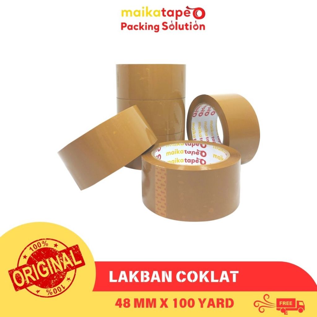 

OPP TAPE / LAKBAN COKLAT MAIKATAPE 48MM x 100 YARD (1 ROLL)