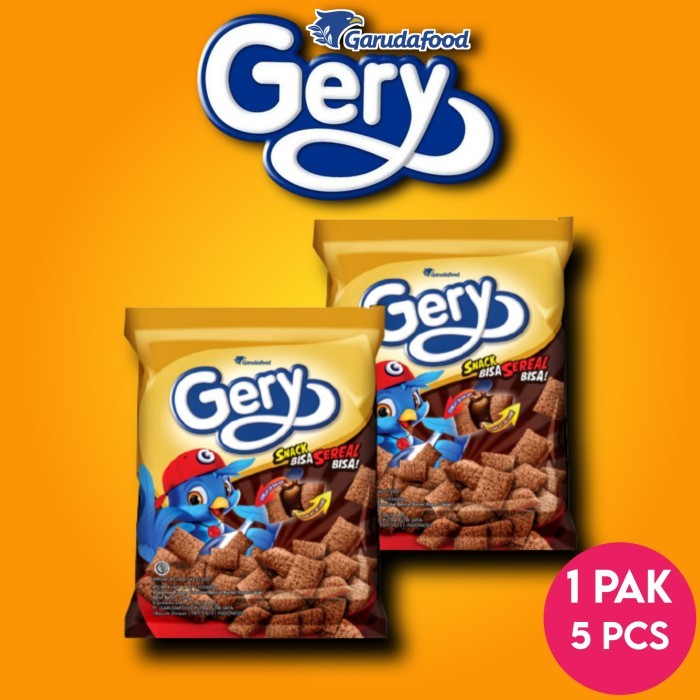 

Gery Snack dan Sereal Bantal Cokelat Extrude 26 gr isi 5 pcs