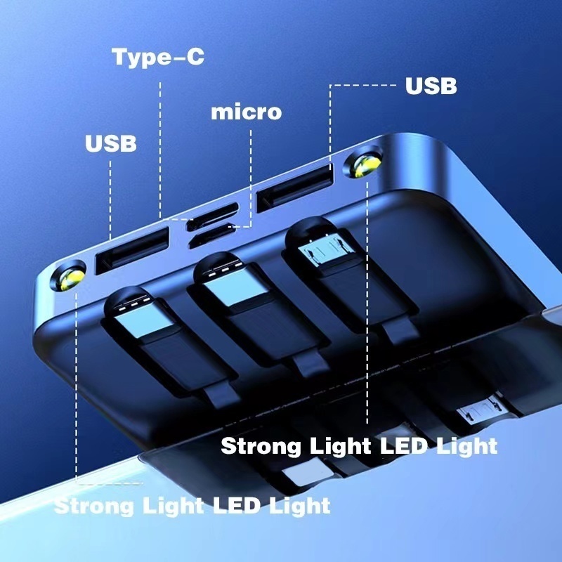 CodPowerbank 50000 Mah Digital Display Power Bank Portable Charging Power Bank Slim External Battery