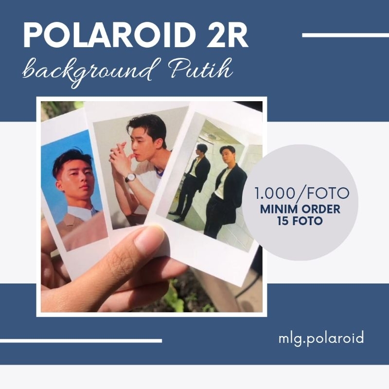 [BELI SATUAN] Cetak Polaroid Background Putih Cetak Polaroid 2R Foto Polaroid Kekinian Cetak Foto Mu