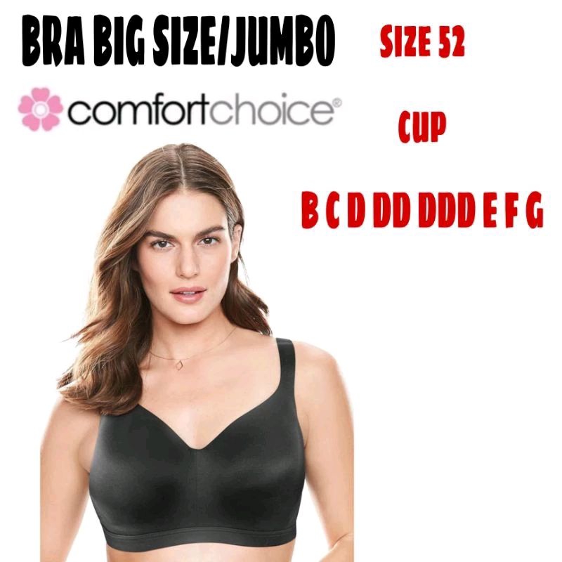 ANEKA BRA BIGSIZE JUMBO NON WIRED NON PADDED SIZE 52 BRANDED EXPORT.