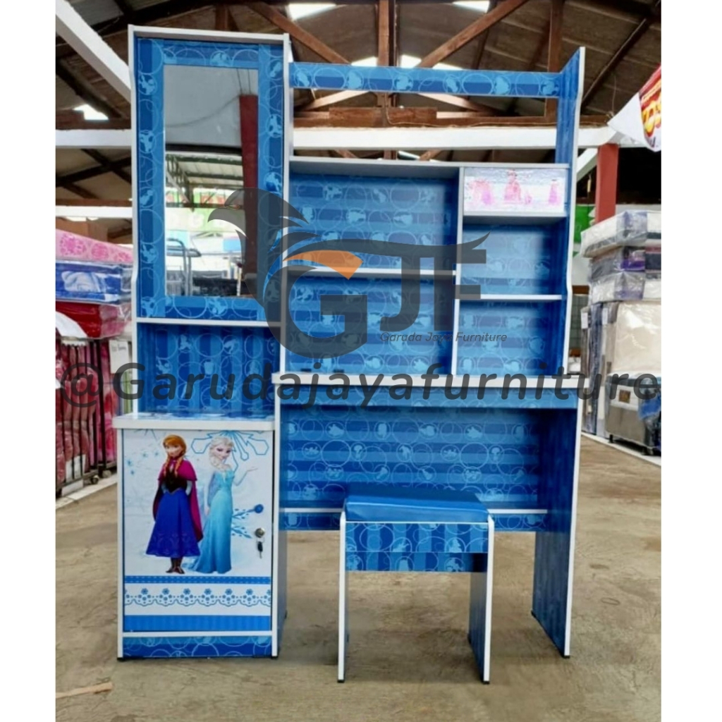 MEJA BELAJAR ANAK/MEJA BELAJAR BESAR DENGAN LEMARI/MEJA BELAJAR LENGKAP DENGAN KURSI/MEJA BELAJAR KA