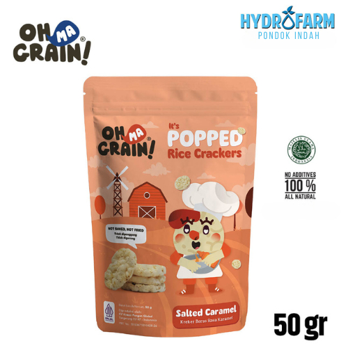 

Oh Ma Grain! - Popped Rice Crackers / Keripik Beras (Salted Caramel)