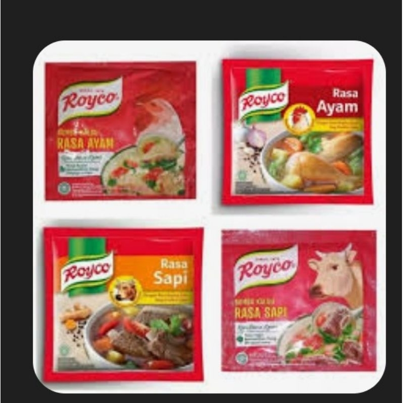 

Royco Ayam dan sapi renceng satu renceng 12 sachet