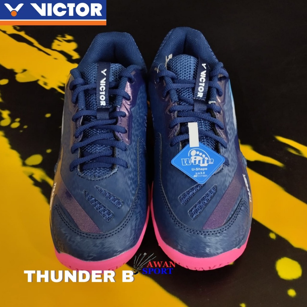New Sepatu Badminton Victor Thunder B (Navy)