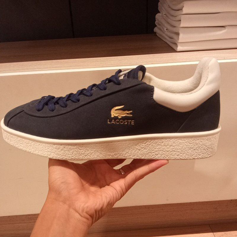 SEPATU TENNIS LACOSTE ORIGINAL- BASESHOT PRM NAVY