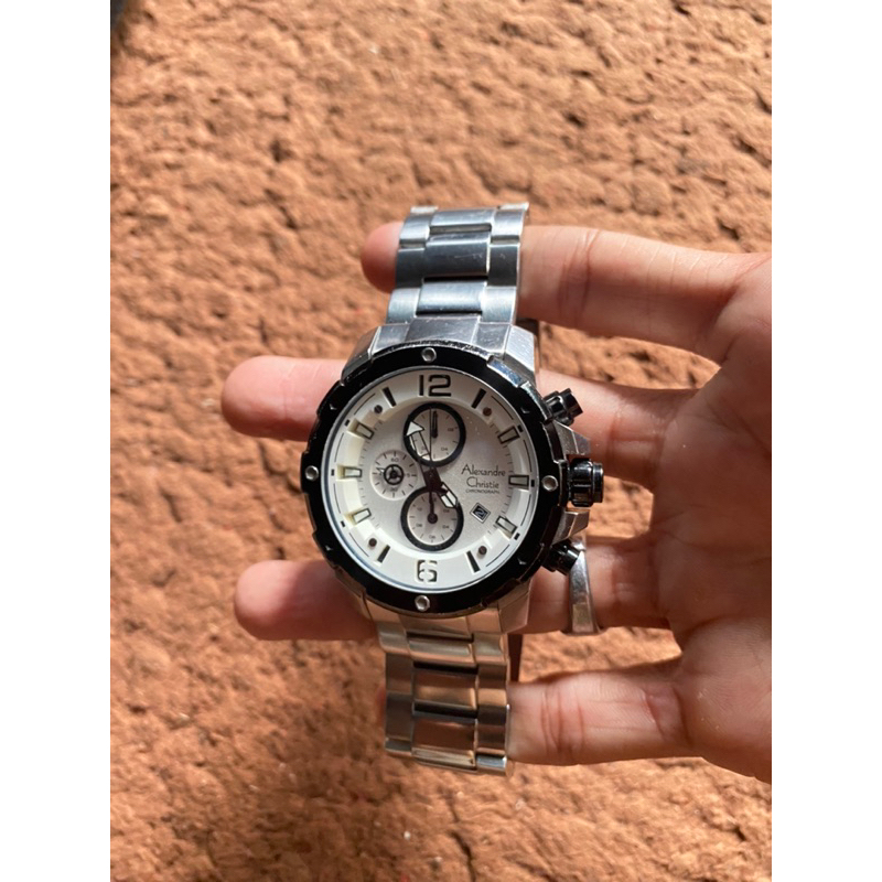 jam tangan alexandre christie 6410 mc second mulus no minus