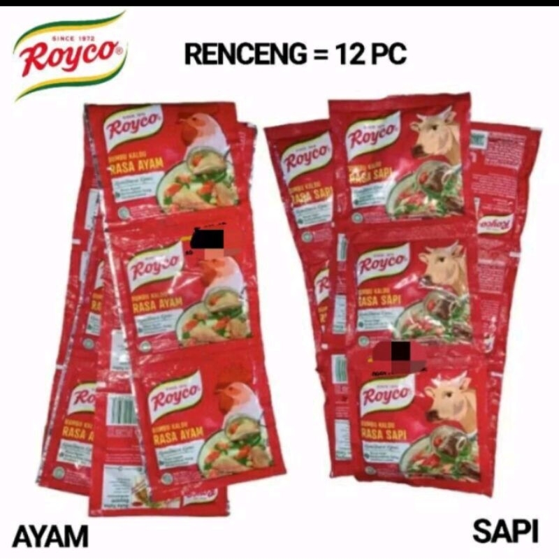 

royco sapi Royco ayam renceng 8gr x 12 pcs