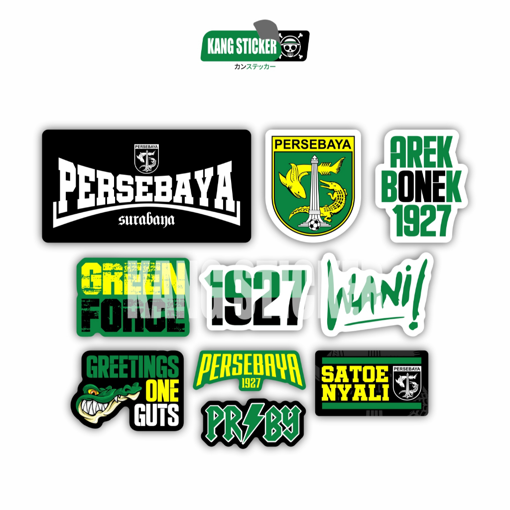 

STICKER PACK PERSEBAYA SURABAYA [10 pcs] Waterproof