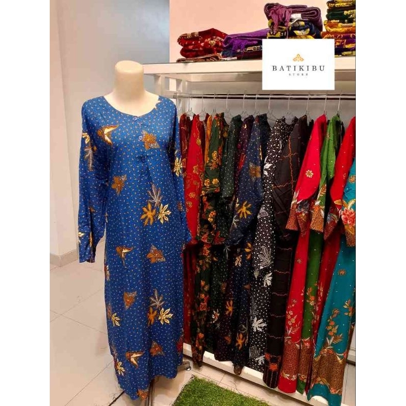 Longdress Batik Unggul Jaya Cap Sekar Mekar Extra Jumbo