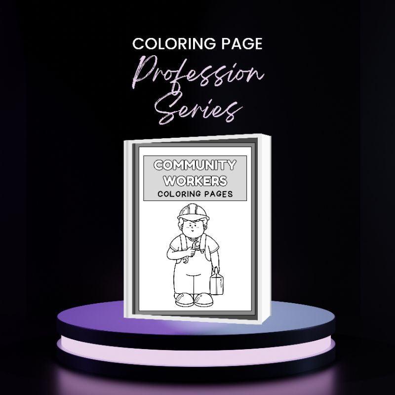 

KERTAS MEWARNAI GAMBAR ANAK KIDS COLORING PAGES TEMA PEKERJAAN PROFESI PAUD TK SD UK.A4