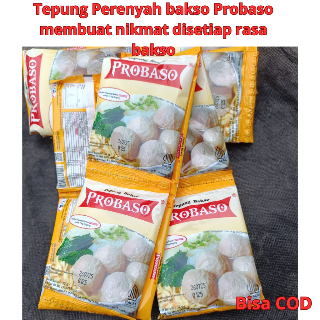 

Pengenyal bakso Probaso membuat bakso lebih nikmat dan lezat 32gr