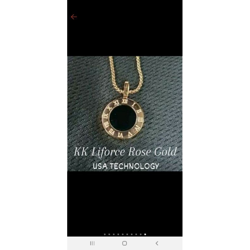 Kalung KK Liforce Rose Gold clasik milenial